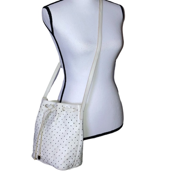 Barneys New York Crossbody Leather Bucket Bag - Picture 2 of 9